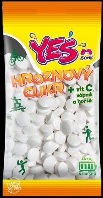 Hroznový cukr YES 150gr + VIT C + Ca + Mg