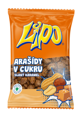 LIPO arašídy v cukru - SLANÝ KARAMEL